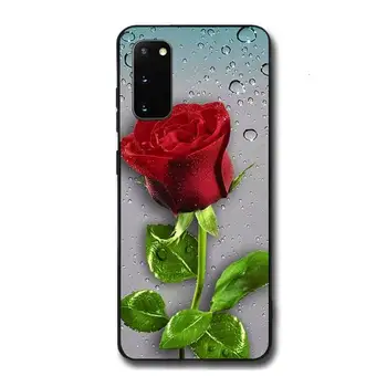 Svetlé Červené Ruže Kvety Telefón puzdro Pre Samsung Galaxy A21S A31 A32 A20RE A51 A52 A71 5G A72 A80 A91 S10 Lite Shell Kryt Obrázok 2