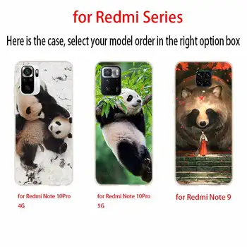 Silikónové puzdro Pre Xiao Redmi Poznámka 11 10 9 8 7 6 5 Pro Max Matný Mäkký Kryt 10S 9S 9T 8T 5G Módne Roztomilá Panda Anime