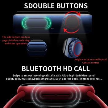Series 7 HW56 plus Smart Hodinky 2021 Bezdrôtové Nabíjanie iwo Smartwatch Pre Mužov Bluetooth Hovor 44 mm Nahradiť Popruh PK M36plus W37 Pro Obrázok 2