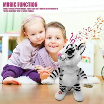 Dieťa Tanec Tigra Hračka Roztomilý Simulácia Spev Cartoon Oblečenie pre Bábiku detské Elektrické Pet Hračky