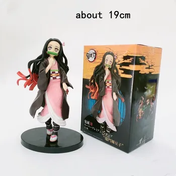 Démon Vrah Anime Obrázok Kamado Nezuko PVC Hračky Kimetsu č Yaiba Model Akcie Figurals Kolektívne Výzdoba Domov Juguetes Vianočný Darček Obrázok 2