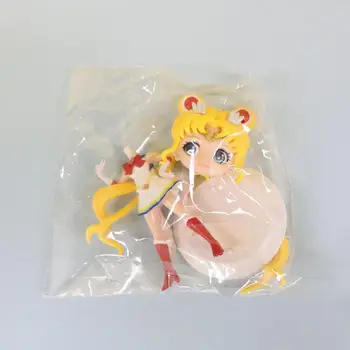 2KS/Set Sailor Moon Anime Postavy Cartoon Kawaii Tsukino Usagi Manga Socha PVC Akcie Obrázok Zberateľskú Model Hračky Cake Decor Obrázok 2