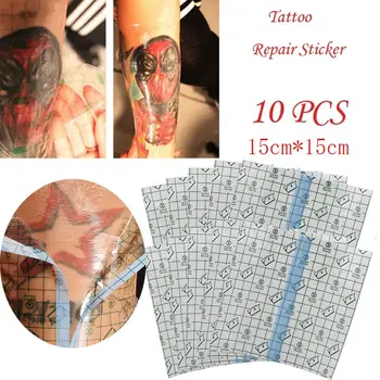 10 ks Nepremokavá Tetovanie Obväz Priedušná Opravy Nálepky Tetovanie Starostlivosť o Pokožku Ochranný Film Tetovanie Film Po Starostlivosť Obväz Október Obrázok 2