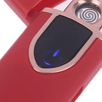 Inteligentný Dotykový Snímač USB Nabíjateľné dvojoblúk Flameless Plazma Elektrický Zapaľovač Vetru Smok Cigariet Encendedor Gadgets