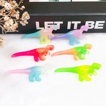5 ks dinosaura charms Multicolor Flatback živice Pre Náhrdelník Keychain Prívesok DIY, Takže Príslušenstvo