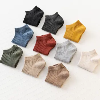 10 Párov dámske Ponožky Jar A v Lete jednofarebné Bavlnené Priedušná Šnúrkou Ponožky Japonský Veľkoobchod Ponožky dámske