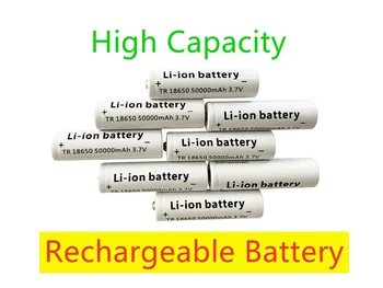 50000mAh 18650 Batéria 3,7 V Batera Recargable De Li-Ion Para Linterna LED Caliente Nueva De Alta Calidad na elektrických zariadeniach Obrázok 2