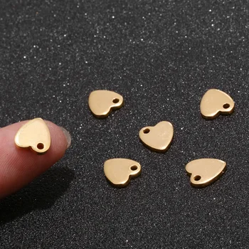 304 Nerezovej Ocele Rose Zlaté Mince Disk Kúzlo Kolo Razenie Prázdne Značky Kovové Šperky, Takže Dodávky 8 mm/10 mm