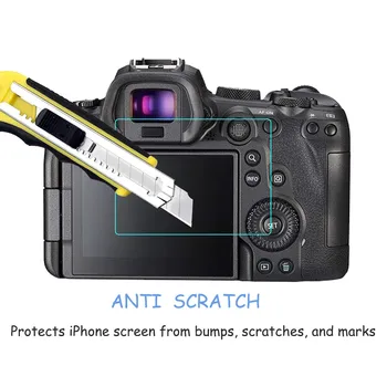 2ks 2.5 D 9H Jasné Tvrdeného Skla Pre Canon EOS R6 R5 Digitálny Fotoaparát Chránič Obrazovky LCD Anti-Scratch Vody-dôkaz Film EOS R6 Obrázok 2