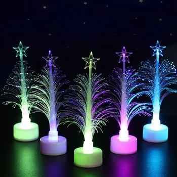 LED Multicolor Vianočný Stromček Nočné Osvetlenie Festival Obývacia Izba Dekorácie Nových Áno, je Optické Lampy Valentína Dodávky