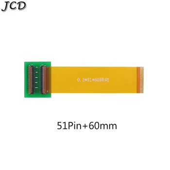 JCD 51 Pripnúť na 51Pin 0,3 mm Ihrisku Rozšírenie Konektor, Adaptér, dĺžka 60 mm 120 mm 6typ 12 cm s FFC FPC Flexibilné Plochý Kábel Obrázok 2