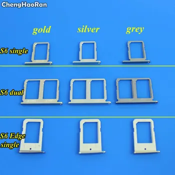ChengHaoRan 1PCS SIM Kartu, Držiak Slot pre Samsung Galaxy S6 G920 S6 Hrany Držiaka Karty SIM Slot Zásobník Kontajner Adaptér
