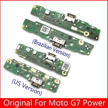 Dock Konektor Nabíjania cez USB Port, Mikrofón Mic Flex Kábel Pre Motorola Moto G7 G8 Hrať Plus G8 Power Lite Jeden Makro Moc