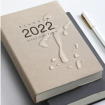 2022 Nové A5 Notebook Office 365 Školské Potreby Časový Plánovač Naplánovať Program Poznámkový Blok Business Mäkké Kožené Stretnutie Sketchbook Obrázok 2