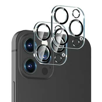 Transparentné 3D Objektív Fólia Pre Apple iPhone 13 Pro Max Mini Objektív Fotoaparátu Tvrdeného Skla Screen Protector New Vysoká Kvalita 2022 Obrázok 2