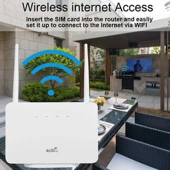 Univerzálny Odomknutý 4G LTE CPE Router, Modem RJ45 LAN, WAN, Externé Antény WiFi Bezdrôtový Hotspot S Slot Karty Sim