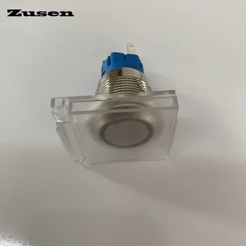Zusen 16/19/22mm tlačidlo prepnúť ochranné pokrýva transparentné prachotesný a vodotesný ochranu zariadenia
