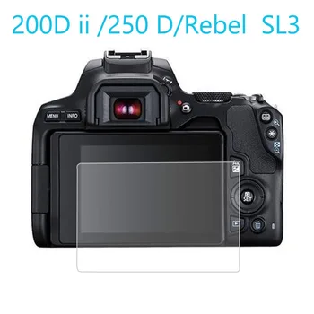 Tvrdené Sklo Screen Protector pre Canon EOS 200D Mark ii MK2/ 250D/Rebel SL3/ Kiss X10 Fotoaparátu Kryt Ochranný Film Ochrany Obrázok 2