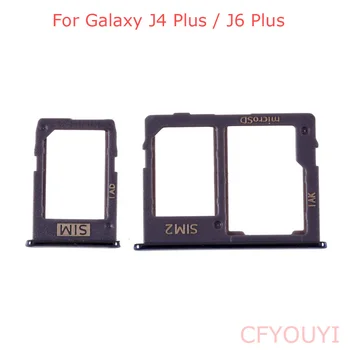 Pre Samsung Galaxy J6+ J610F J6 Plus/J4+ J415F J4 PLUS 2018 zásuvka na Kartu SIM Slot Držiak Náhradného Dielu J610 J415 Obrázok 2