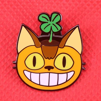 Mačka rastliny pin záhradníctvo hrniec brošňa leaf roztomilý zvierat odznak cat lady umenie kolíky rastlín šperky milovníkov prírody darček
