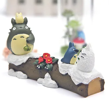 Japonské Anime Totoros Modely Miniatúry Štyri Ročné Obdobia Batožinového Priestoru Kvety, Sezónne Scény Figúrky Stôl Vianočné Dekorácie Remeslá