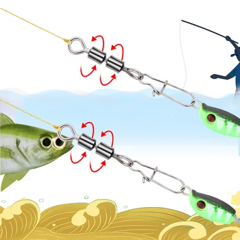 RYBY KRÁĽ 50Pcs/Pack 2# 4# 6# 8# 10# Rybolov Otočné S bočnou Klip Line Fishhook Lákať Konektor Terminálu Rybárske Náčinie
