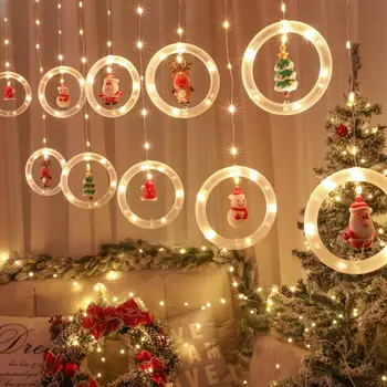 LED Pekné Vianočné LED Reťazec Lampy Prenosné String Svetlo Bezpečné pre Spálne Obrázok 2