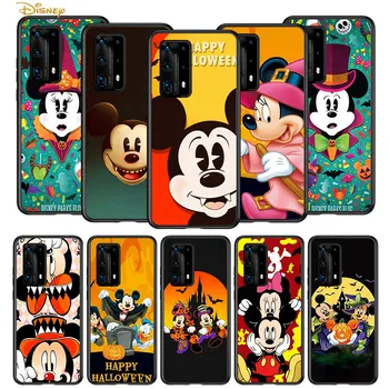 Halloween Disney Mickey pre Huawei P30 P40 P20 P10 Pro Lite E Plus 4G 5G P9 P8 Lite P Smart Z S Plus Soft Black Telefón Prípade