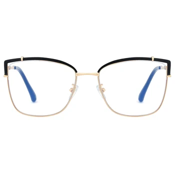 Peekaboo jasné, šošovky, optické okuliare modré svetlo kovový rám žena mačka okuliare rám ženy módne dámske darčekové predmety
