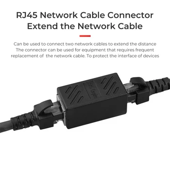 Konektor RJ45 Cat7 6 Ethernetový Kábel,Žien a Žien Siete Nástavec Predlžovací Adaptér pre Počítačové Internet siete LAN Predĺženie