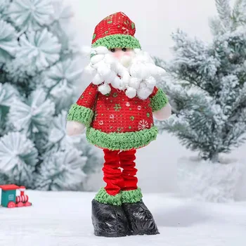Vianočné Bábiky Zdvíhateľnej Santa Claus Snehuliak Elk Hračky, Vianočné Figúrky Vianočný Darček pre Dieťa Červený Vianočný Strom Ornament