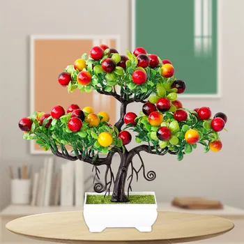 Simulácia Ruyi Šťastie, Ovocné Stromy Zelené Rastliny, Umelé Črepníkové Bonsai Obývacia Izba, Spálňa Obchod Počítadlo Domov Na Výzdobu