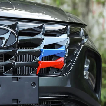 Pre Hyundai All-nové Tucson NX4 Prerobit 2021 2022 Mid-mriežke farby bar, mid-grid troch farieb nálepky, Auto Príslušenstvo