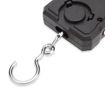 USB Nabíjateľné Mini Digital Rybolov/Batožiny Stupnice S Meracie Pásky Pravítko Prenosné Digitálne Šikovné Vrecko Hmotnosť Háčik Rozsahu Obrázok 2