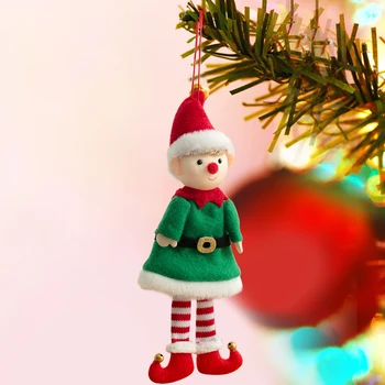 Vianočné Plyšové Elf Bábiky s Dlhými nohami Dievča, Chlapec Prívesok Darček Hračky Vianočný Strom Decor Ozdoby Festival Domov Narodeninovej Party Dekor 1pc Obrázok 2