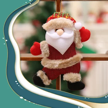 Šťastný Nový Rok Vianočné Ozdoby DIY Vianočné Darčeky Santa Claus Snehuliak Strom Prívesok Bábika Zavesiť Dekorácie pre Domov Obrázok 2
