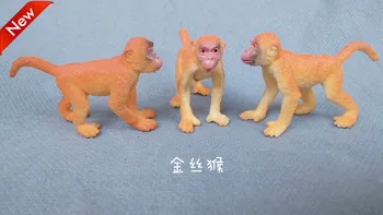 Divoké zviera ozdoby model gold opice bonsai fotografie rekvizity vzdelávania v ranom detstve hračky Obrázok 2