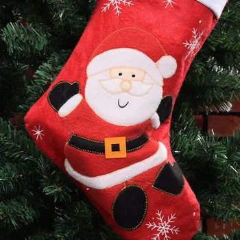Nový Rok Vianočná Pančucha Vrece Vianočný Darček Candy Bag Noel Vianočné Dekorácie Pre Domov Natal Navidad Ponožka Vianočný Strom Decor Obrázok 2