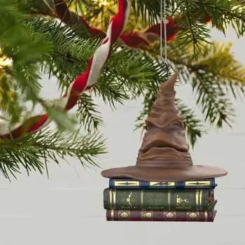 Triedenie Klobúk Ornament So Zvukom Vianočné Pamätné Darček 2021 Vietor Bell Tón Vianočný Strom Dekorácie Prívesok Obrázok 2