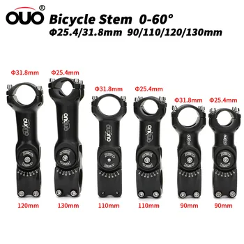 OUO Nastaviteľné Riadidlá Bicyklov Kmeňových 25,4 očakávané/31.8 mm Bar Stúpačky MTB Horský Bicykel Kmeňových Hliníková Predná Vidlica Kmeňových Adaptér