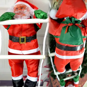 25X42cm Santa Claus Dovolenku Výzdoba Domov Vianočné Darčeky na Nový Rok Vianočné Ozdoby urob si sám Snehuliak Strom Prívesok Bábika Ornament Obrázok 2