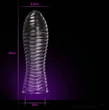 3ks Crystal Odkladu Kondóm Dot Penis Rukáv Trvalé Rozšírenie sex produkty spike Klitorisu Erekcie pomoci rozšíriť sexuálne hračky pre mužov Obrázok 2