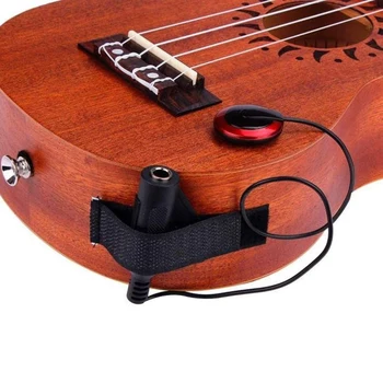 2 ks Piezoelektrické Kontakt Mikrofón Mic Pickup pre Gitaru, Husle Banjo Mandolína Drumbľa Obrázok 2