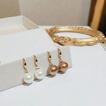Klasické Simulované Pearl Náušnice Pre Ženy Elegantné Kolo Pearl Náušnice Kvapka Svadobné Party Kórejský Náušnice Šperky Veľkoobchod