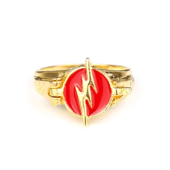 Lightning Logo Krúžok Film Šperky Cosplay Prst Prsteň pre Ženy Muži Obrázok 2