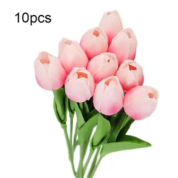 10 Ks Mooie Tulp Flores Kunstbloemen Tulipany Tulpen Nep Bloem Kerst Decoraties Voor Thuis Bruiloft Dekor 35 Cm Obrázok 2