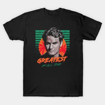 2021 Mužov/žien v Lete Black Street Fashion Hip Hop Roger Federer Kozy T-tričko Bavlnené Tričká Krátky Rukáv Topy Obrázok 2