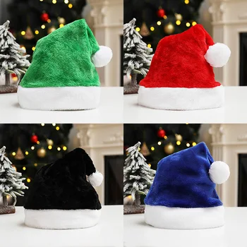 4 Farby Vianočné Hat Vianočné Klobúk Dovolenku Pre Dospelých Unisex Klobúk Santa Na Vianoce Strana Navrhne Šťastné A Veselé Vianoce, Darček Pre Priateľa