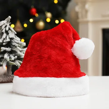 4 Farby Vianočné Hat Vianočné Klobúk Dovolenku Pre Dospelých Unisex Klobúk Santa Na Vianoce Strana Navrhne Šťastné A Veselé Vianoce, Darček Pre Priateľa Obrázok 2