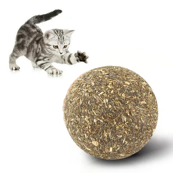 Pet Catnip Hračky Jedlé Catnip Loptu Bezpečnosti Zdravá Mačka Mint Mačky Domácej Naháňať Hru Toy Produkty Vyčistiť Žalúdok Zuby Chráni